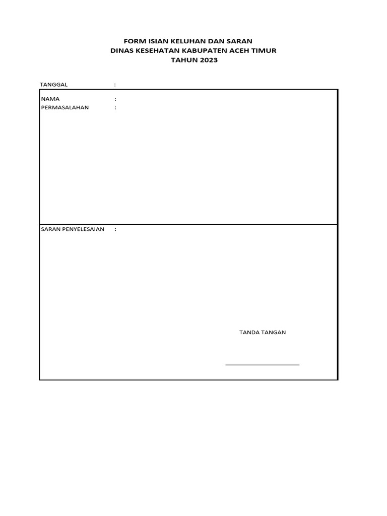 1.1 Form Penerimaan | PDF