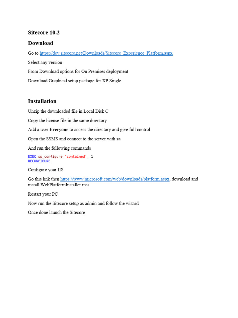 Sitecore 10.2docx | PDF