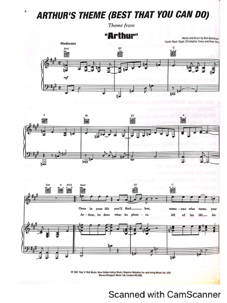 Decades of Film '80 - Arthur's Theme | PDF