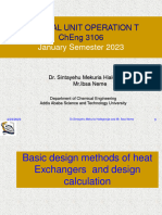 Chapteter Three Basic Design Methods of Heat Exchangers and Design