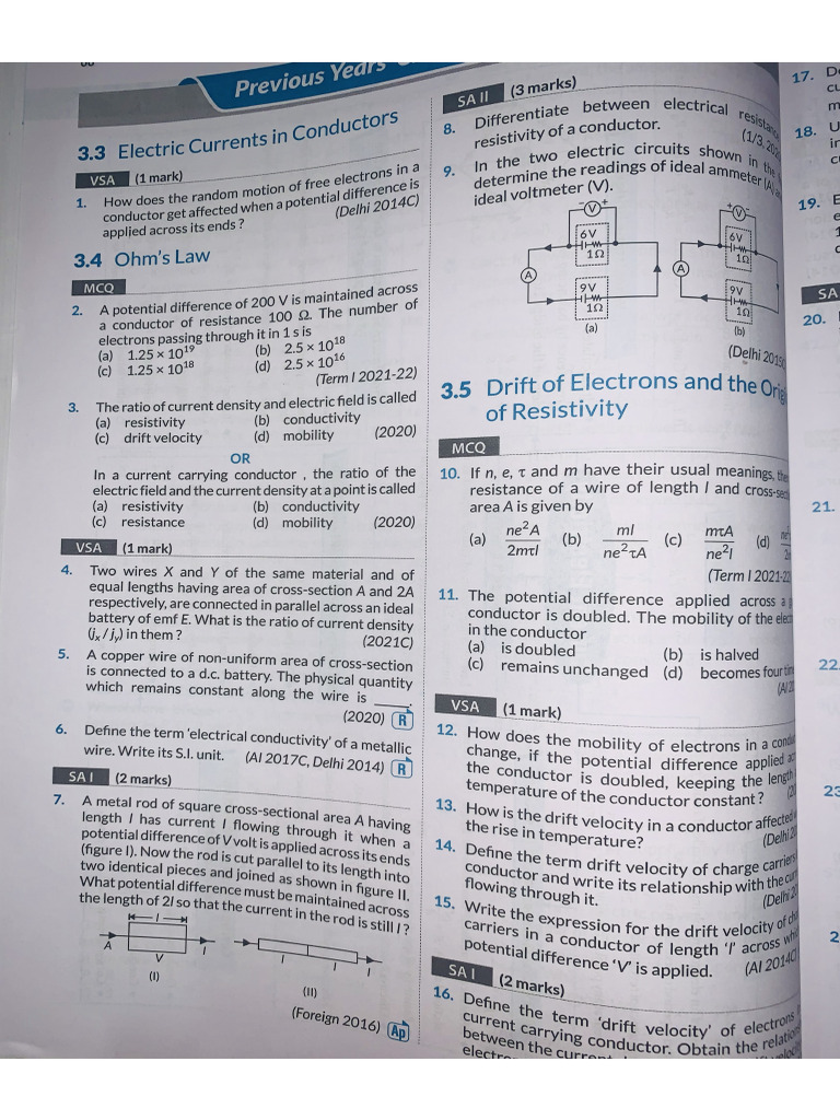 Current Electricity | PDF