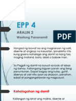 Week 3 7 EPP 4 Aralin 2 Wastong PananamitQ1