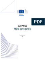 EUDAMED - Release Notes