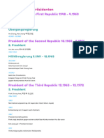 Timeline KOREA Präsidenten