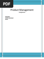 Product Management: Assignment