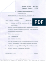 Bachelor of Computer Application (BCA) 2nd Semester: Exam. Code: 107202 Subject Code