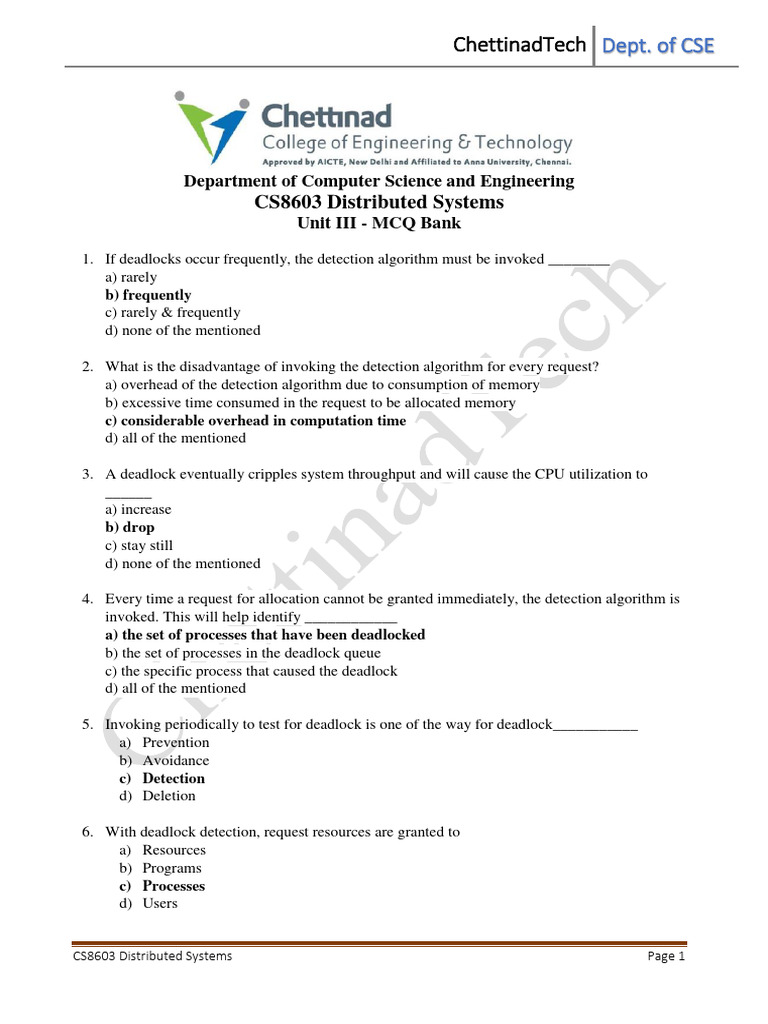 Cs8603 Ds Unit3 | PDF