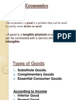 Types of Goods in Economics