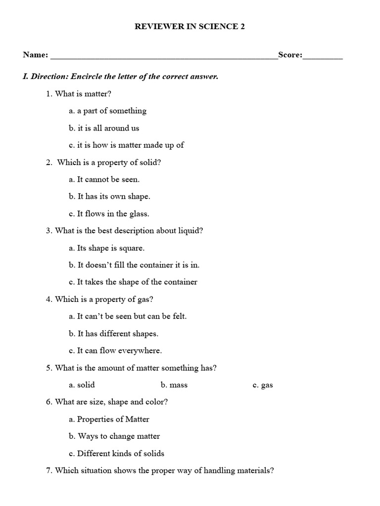 Reviewer in Science 2 | PDF