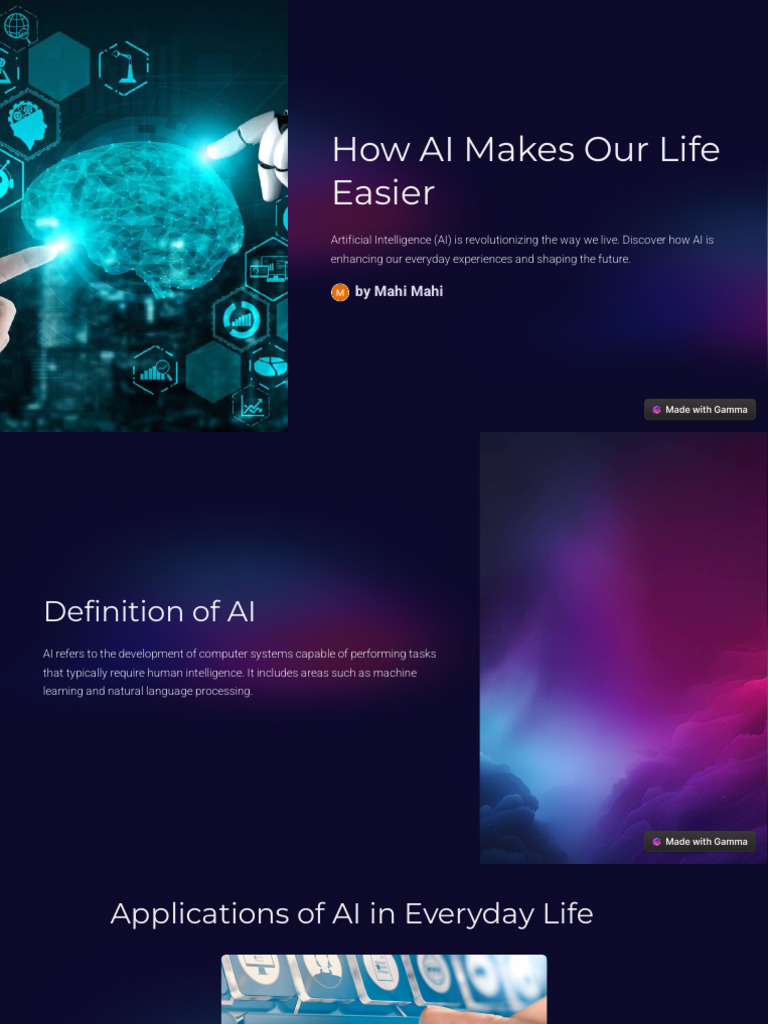 How AI Makes Our Life Easier | PDF
