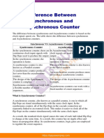 Difference Between Synchronous and Asynchronous Counter 40