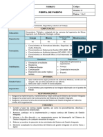 Perfil de Puesto - Analista SGI