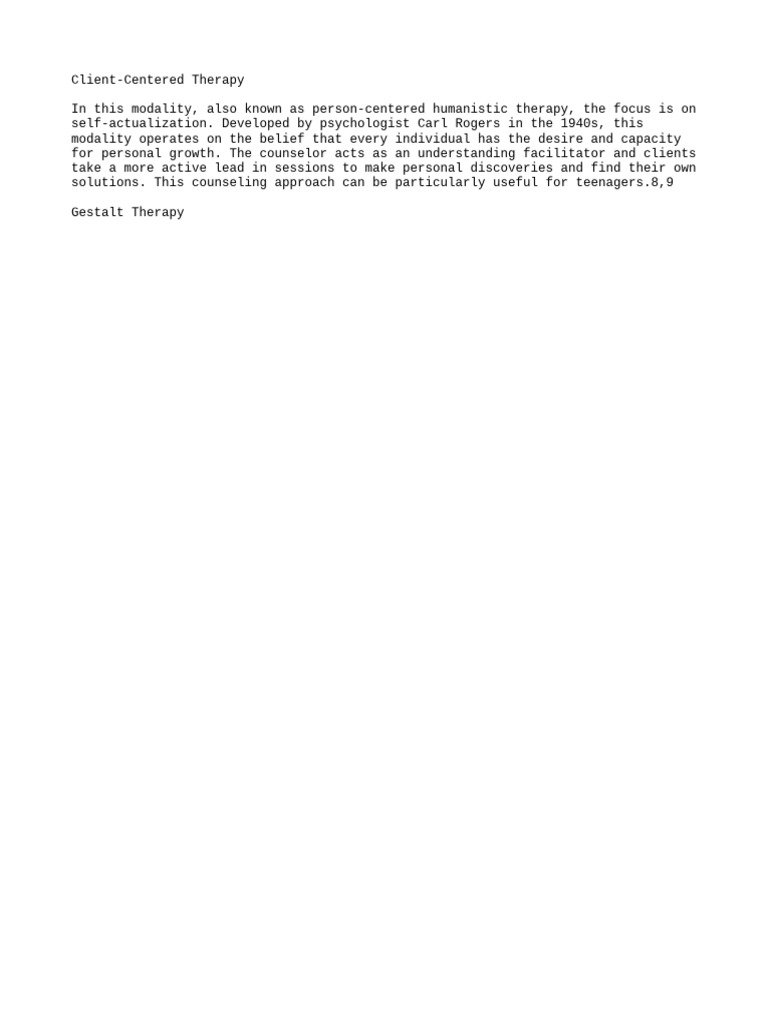 Client Centered Therapy Olga S Unexpected Discovery - llgmvk9