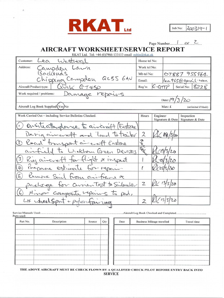 200319-1 Workpack | PDF