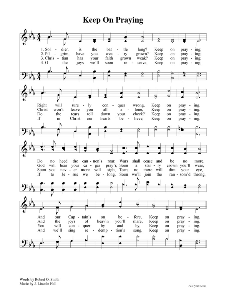 You Just Keep On Praying Lyrics