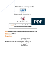 Mise en Place D'un Plan de Maintenance Préventif Du Broyeur Ciment BK4 - Karim BOUSSADEN