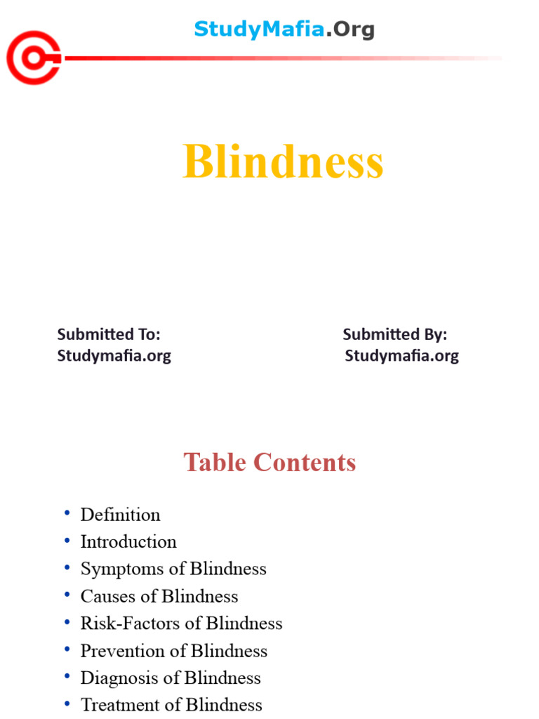 Blindness PDF