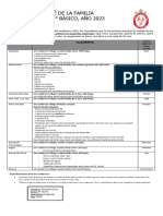 Lista de Útiles 3ºa 6º Básico Año 2023