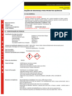 FISPQ - Versão Preliminar