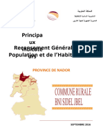 Nador - COMMUNE BNI SIDEL JBEL - RGPH 2014