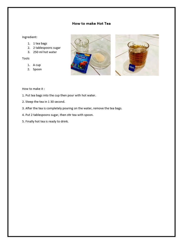 How To Make Hot Tea PDF