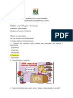 Atividade 2 - Língua Portuguesa e Comunicação PDF