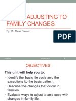 Chapter 1 - Unit 3 - Adjusting To Family Changes
