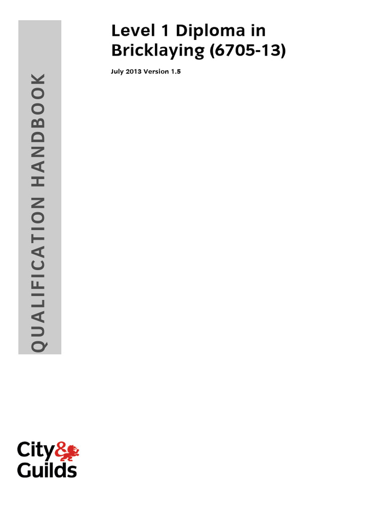 6705-13 L1 Diploma Qualification Handbook | PDF