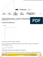 Propriedades Operação de Matrizes