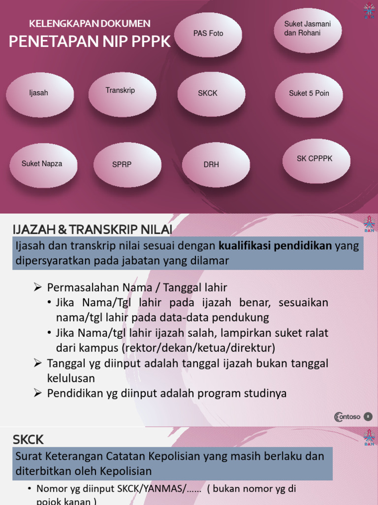 Kelengkapan Penetapan NIPPPK 2023 | PDF