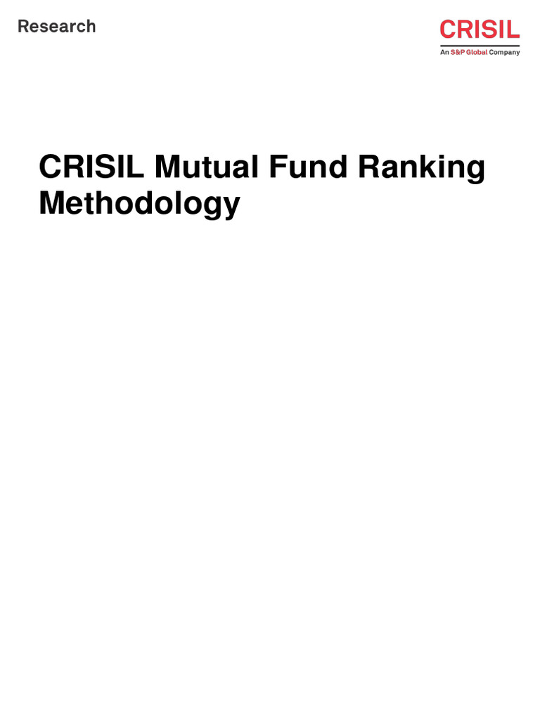 CRISIL Mutual Fund Ranking Methodology PDF