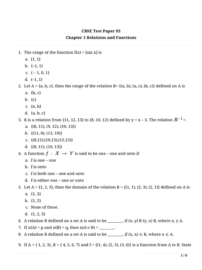 Relation and function download free pdf function mathematics
