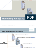 Siemens 7UG0 Monitoring Relays Overview | PDF | Relay | Alternating Current
