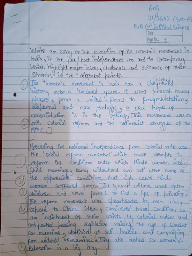 Women S Movement In India Pdf