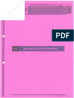 8.4. Analisis de Costos Unitarios