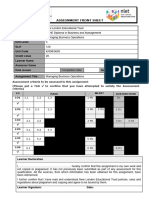 ATHE Level 3 Managing Business Operations (120) - Assignment Brief - Part 1 - IV'd