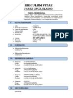 Curriculum Vitae Alvarez Cruz, Eladio