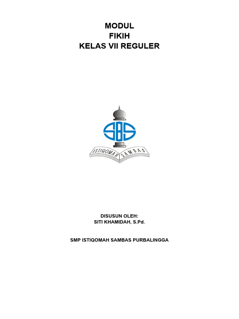 Modul Fiqih Kelas 7 Smt 1 2 Pdf