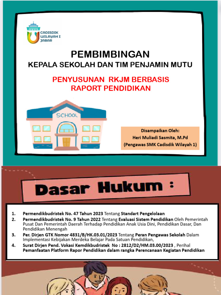 1 Penyusunan RKJM Berbasis Raport Pendidikan | PDF | Bisnis | Sains ...