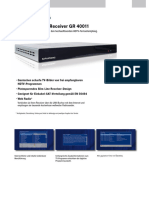 HDTV Satelliten-Receiver GR 40011: Zukunftssicherer Digitalreceiver Für Den Hochauflösenden HDTV-Fernsehempfang