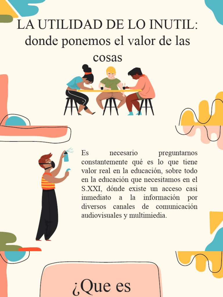 Donde Ponemos El Valor de Las Cosas, La Utilidad de Lo Inutil | PDF