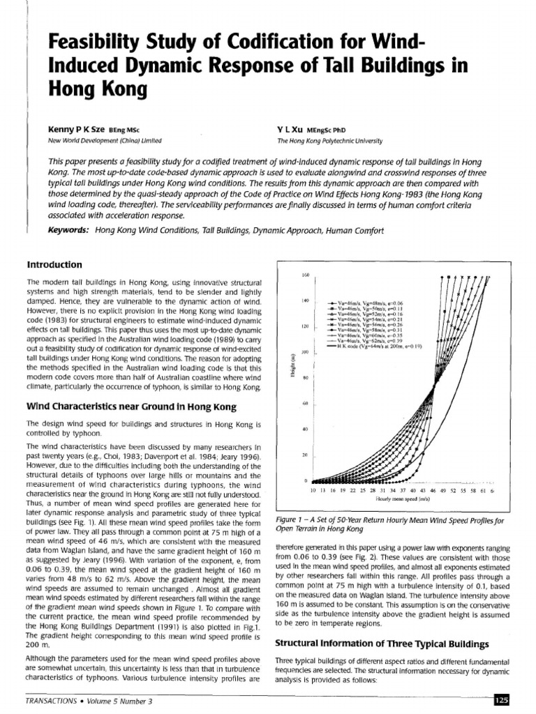 Feasibility Study of Codification For Wind Induced Dynamic Response of ...