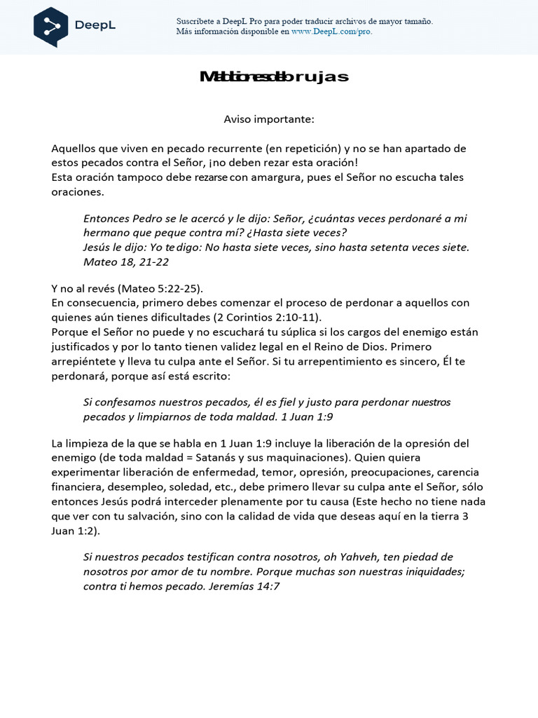 Oracion | PDF