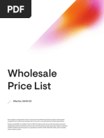 Wholesale Price List - 08.01.23