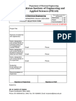 BSEE Project Selection Form (2020-24)