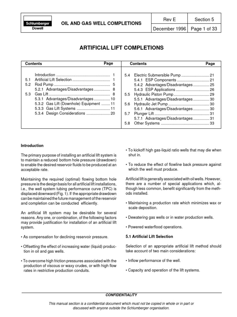 Schlumberger Artificial Lift Systems Guide | PDF | Pump | Manufactured ...