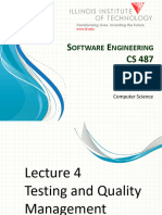 CS 487 - Lect 4 - Testing and Quality