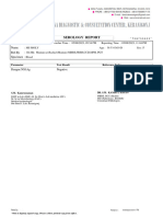 Serology Report: Id No Name Ref - by Specimen