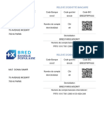 Mle Donia Samir: Relevé D'Identité Bancaire