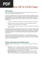 Overview of A Civil Case